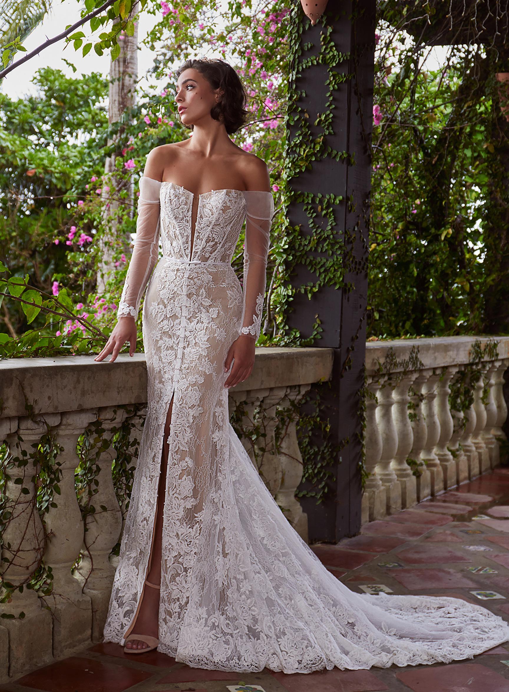 Style LP2301, Frenchy Wedding Dress by La Perle | The Dressfinder