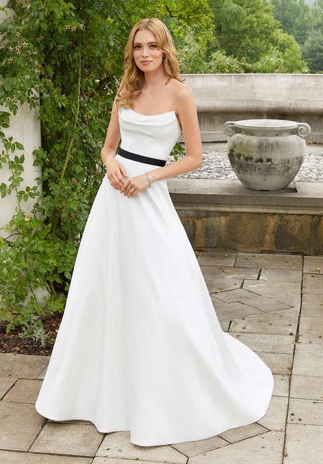 Savannah Miller Angeline Strapless Pearl Overlay Wedding Gown