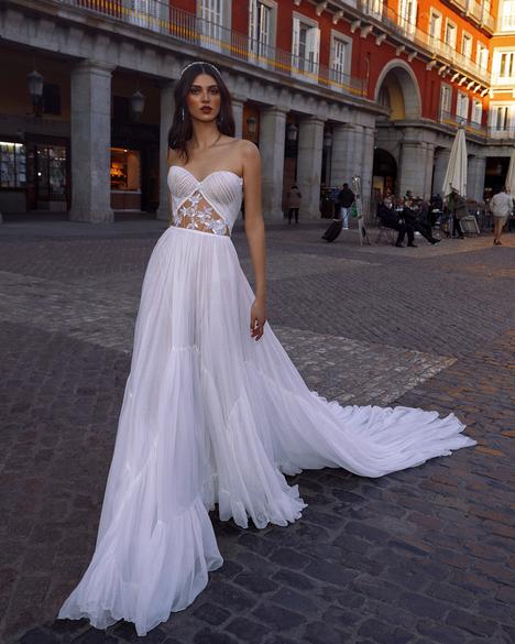 Nia  High Slit Corset Wedding Gown - Encanto - Bridal Dresses