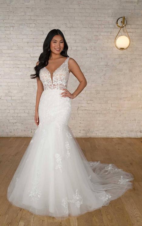 6646 - Boho and Lace Wedding Dress - Size 12 - STELLA YORK