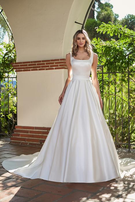 T212065 Embroidered Lace & Couture Satin Ball Gown with Strapless