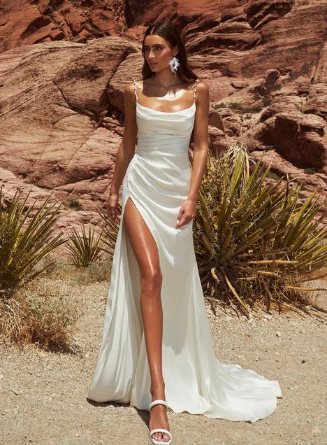 Shine LP2335 By La Perle  A-line wedding dress, Boho wedding gown, Wedding  dress styles