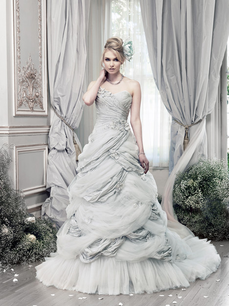 Hummingbird pale blue  Wedding  Dress  by Ian Stuart The 