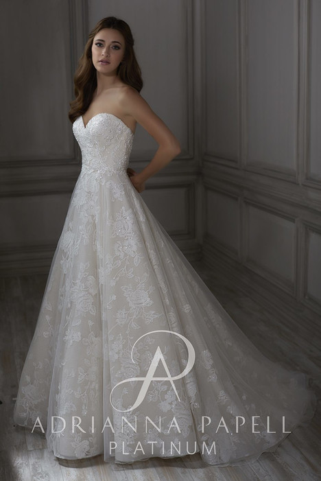 Adrianna Papell 31076 Louisa V-Neck Wedding Gown