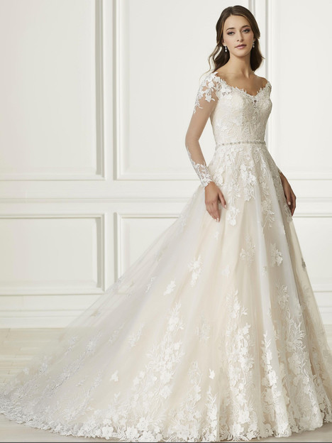 Adrianna Papell 31076 Louisa V-Neck Wedding Gown