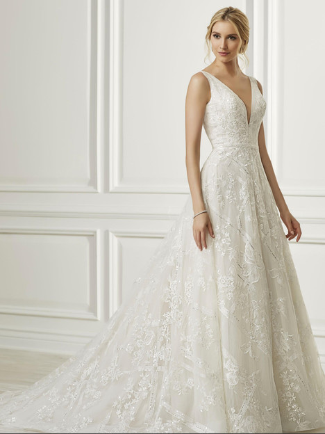 Adrianna Papell 31076 Louisa V-Neck Wedding Gown